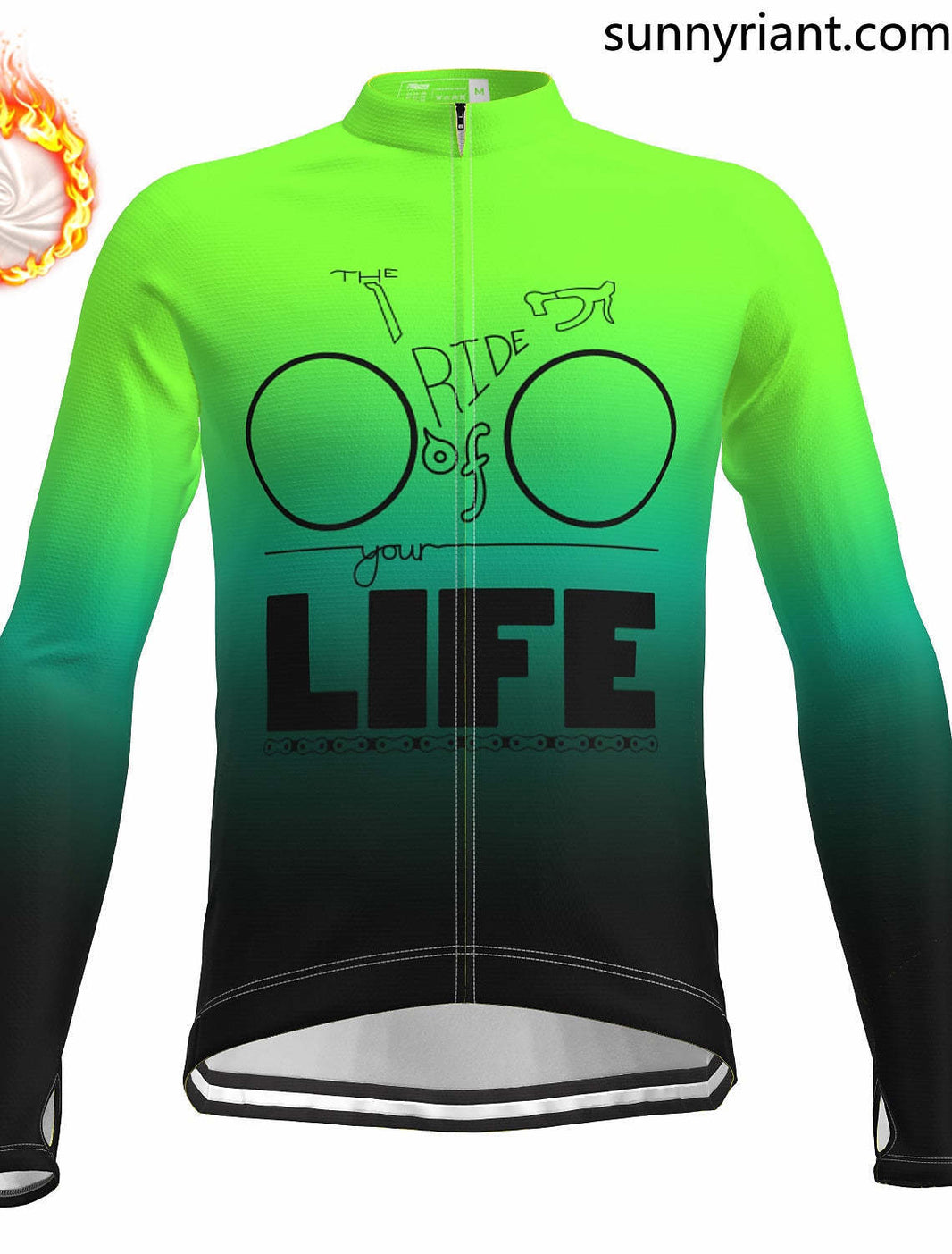 Grams Men's Long Sleeve Cycling Jersey