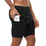 Camo 2 In 1 Double-deck Quick Dry Sport Shorts