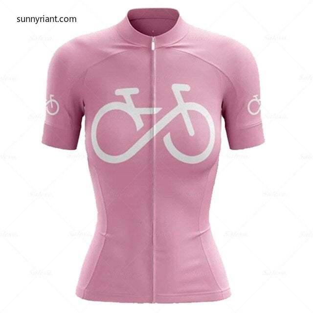 Pink Women Cycling JERSEYS SUIT