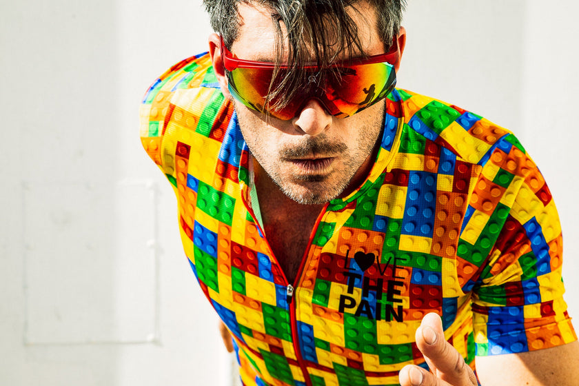 Lego Colorful 3D Building Block Cycling Shirt