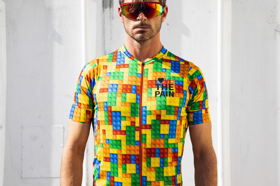 Lego Colorful 3D Building Block Cycling Shirt