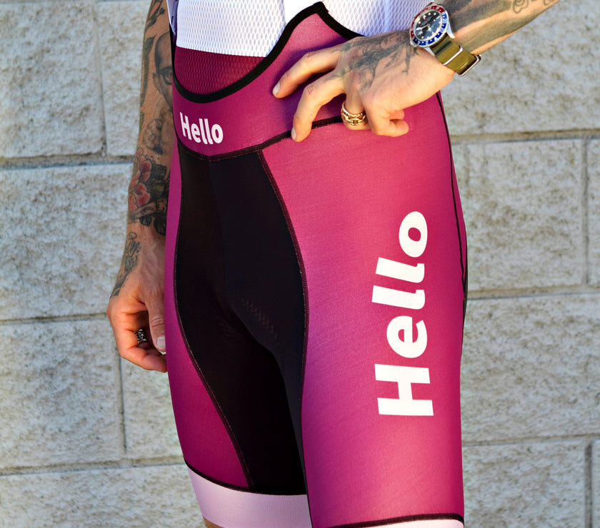 “Hello Pink”Cycling Shorts Quick-drying, Breathable and Comfortable