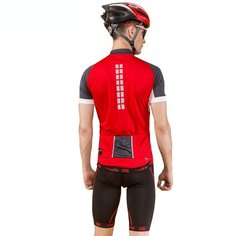 Santic Men Cycling Shorts 3D Anti-Slip Gel Padded Shorts