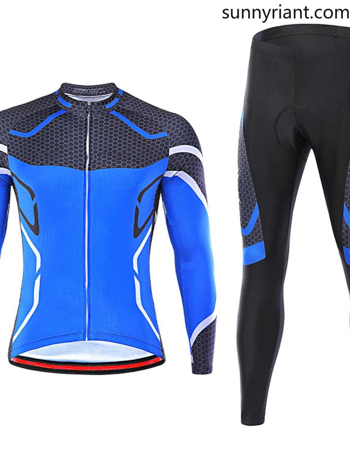 Grams Men's Long Sleeve Cycling Jersey with Tights