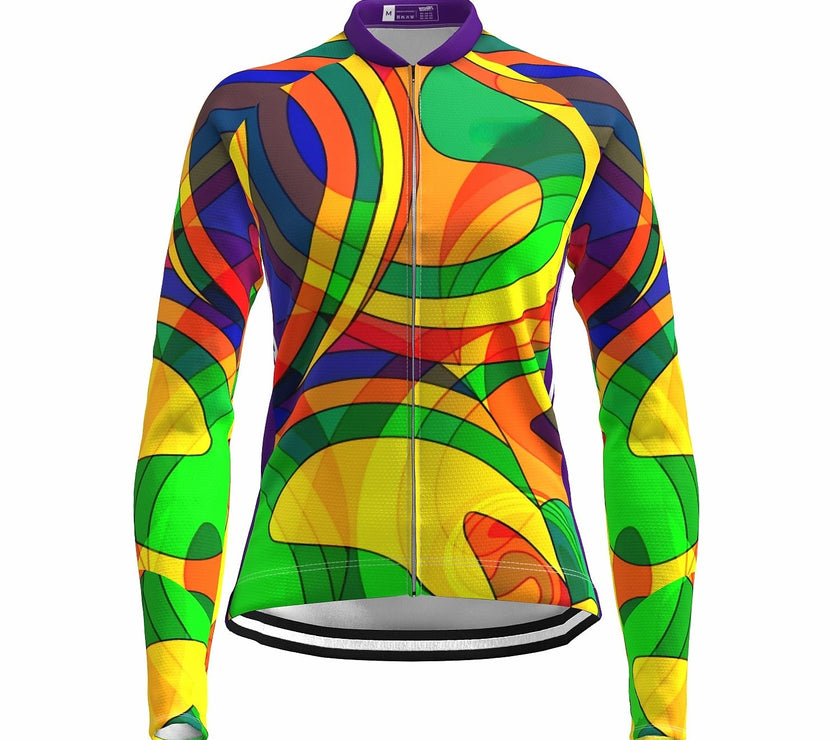 Grams Women's Long Sleeve Cycling Jersey Spandex Polyeste