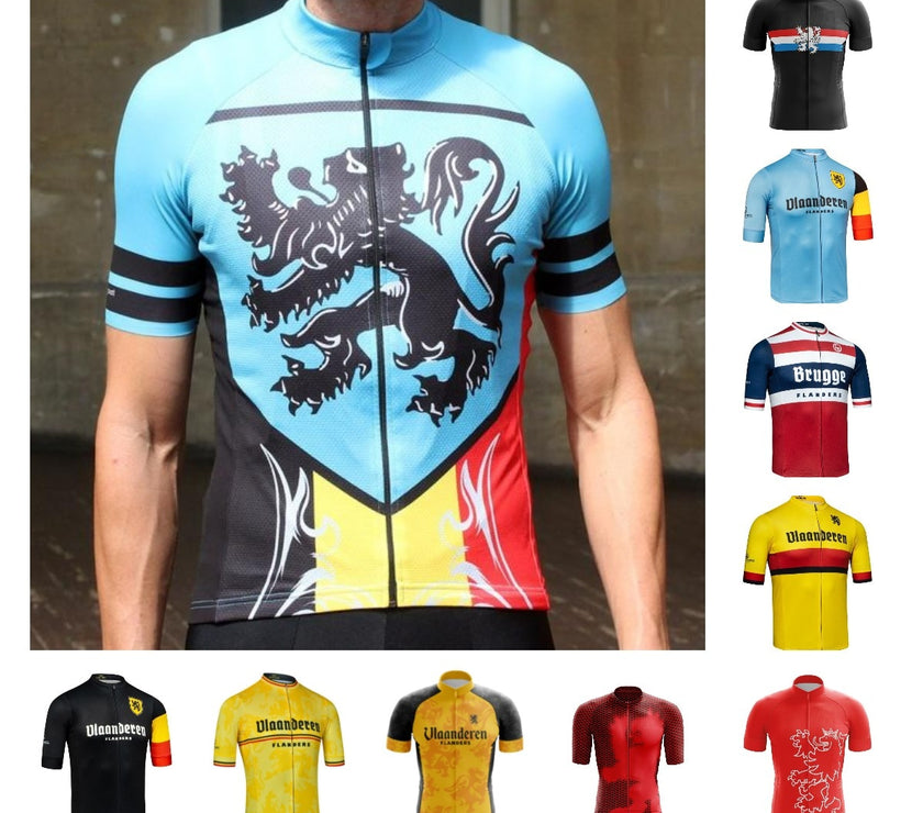 New Cycling Jersey Lightweight Men Bicycle Dresses Lion Flander