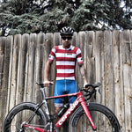 Black and Red Striped Suit Cycling Clothing High-grade Fabric Professional Sunscreen Quick-drying