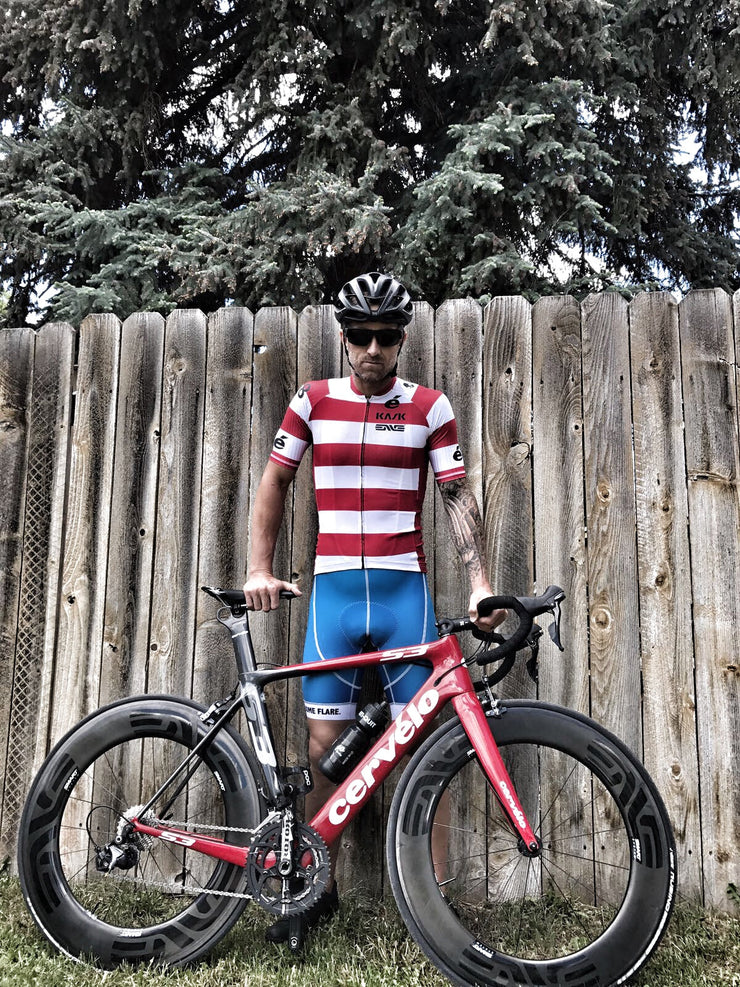 Black and Red Striped Suit Cycling Clothing High-grade Fabric Professional Sunscreen Quick-drying -top- short sleeve