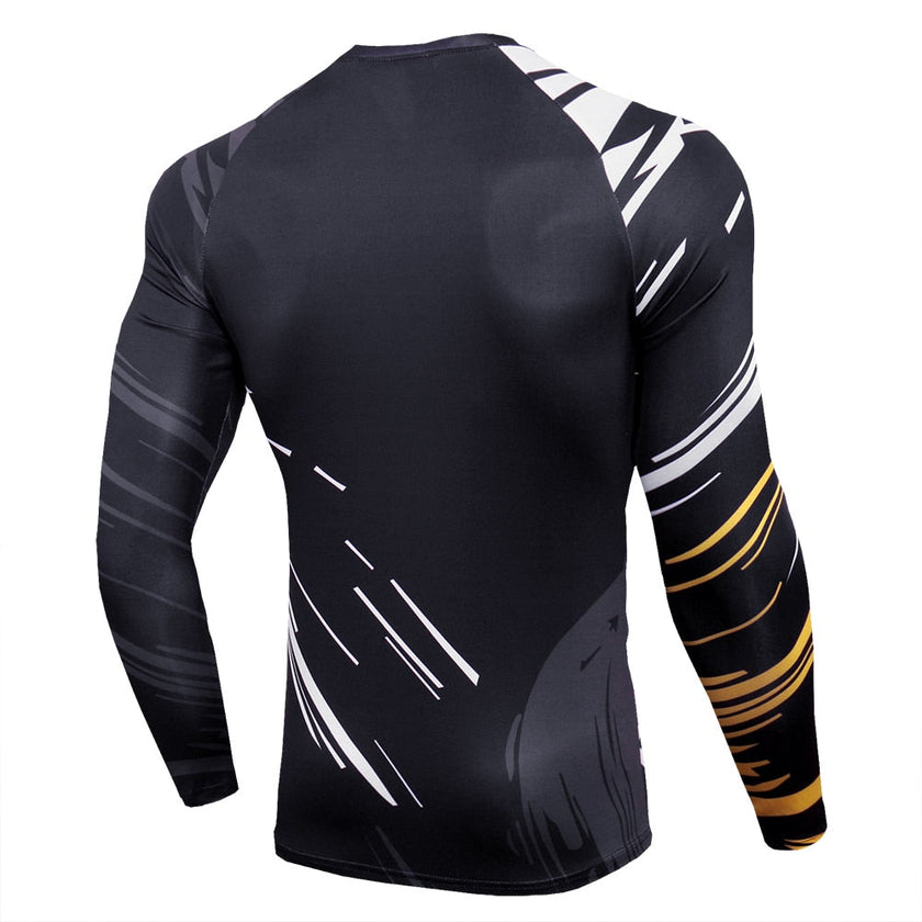 Men Quick Dry Long Sleeves Sports Tops