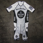"Be Awesome Grey" Aero Race Suit