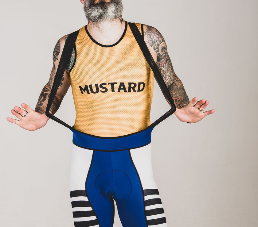 Mustard  Lightweight and Breathable Cycling Two-piece