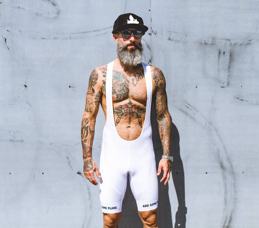"White" Style Cycling Shorts