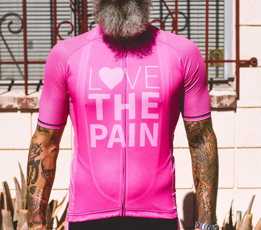 Professional Pink Cycling Jersey Quick-drying and Breathable