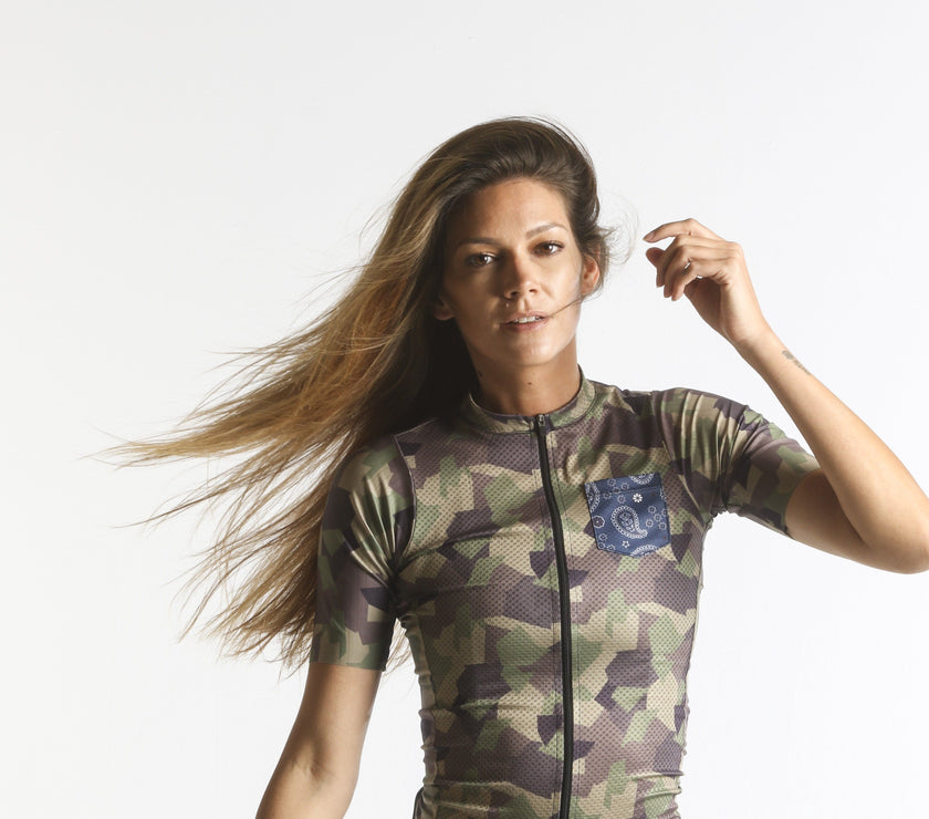 "Puzzle Camo" Pocket Light Series Style Jersey Womens