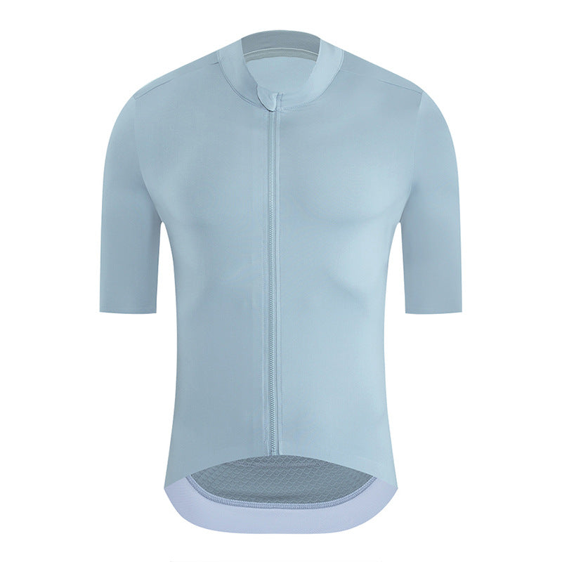 Solid Color Short Sleeve Men's Cycling Jersey
