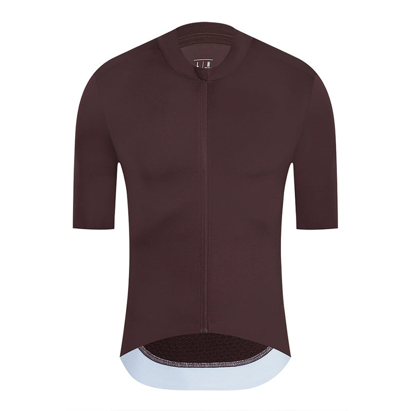 Solid Color Short Sleeve Men's Cycling Jersey