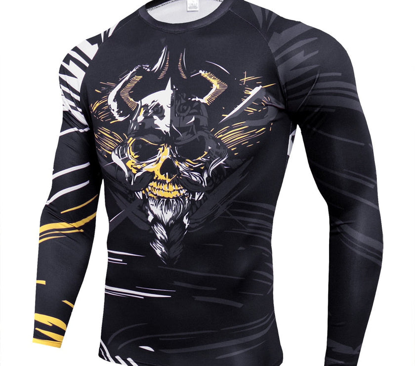 Men Quick Dry Long Sleeves Sports Tops