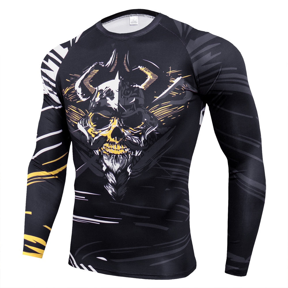 Men Quick Dry Long Sleeves Sports Tops