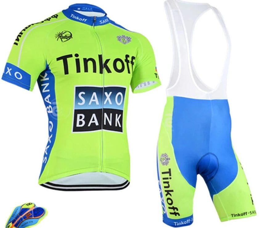 New Saxo Bank Tinkoff Cycling jersey Set Team sportswear