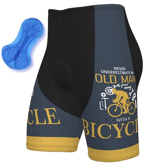 Men's Cycling Shorts Summer Spandex Polyester Bike Shorts Pants Padded Short