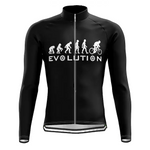 Men's Long Sleeve Cycling Jersey Winter Polyester Black Dark Gray Khaki
