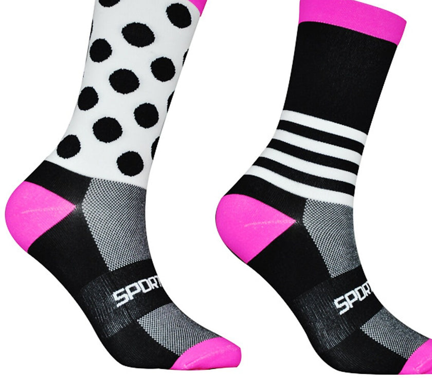Men's Women's Athletic Sports Socks Crew Socks Cycling Socks