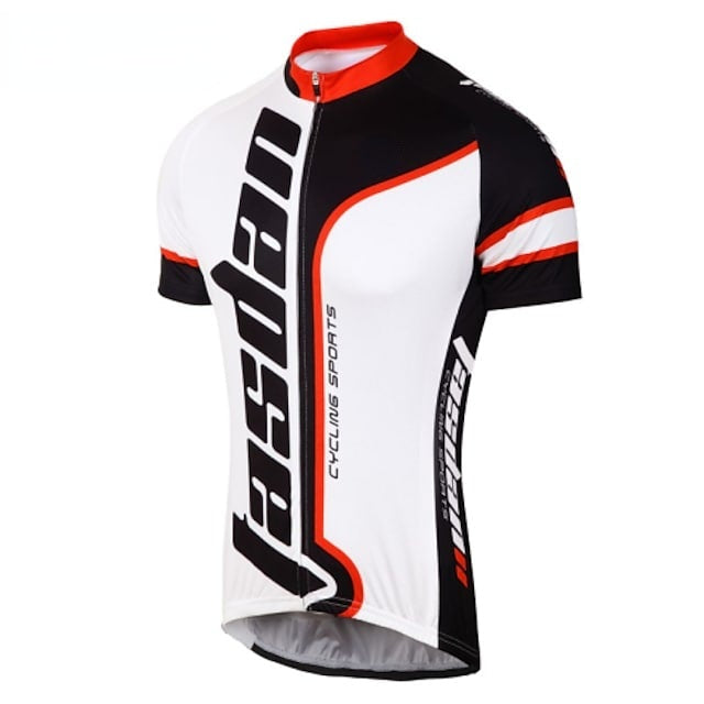 Men's Short Sleeve Cycling Jersey Summer Polyester Bike Jersey Top Clothing Suit