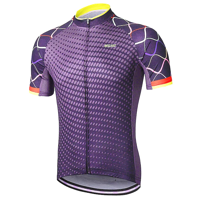 Arsuxeo Men's Short Sleeve Cycling Jersey