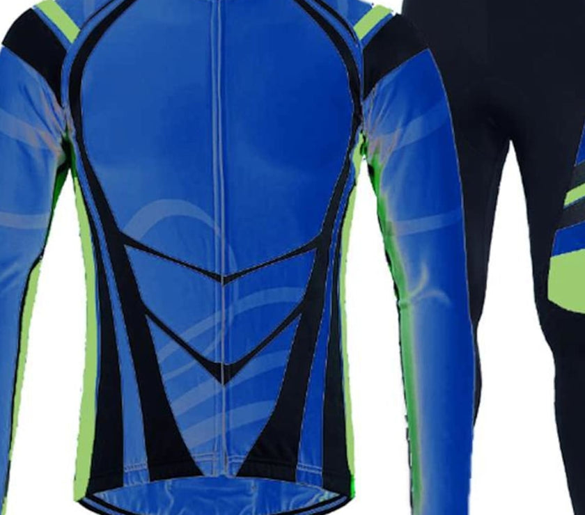 Grams Men's Long Sleeve Cycling Jersey with Tights