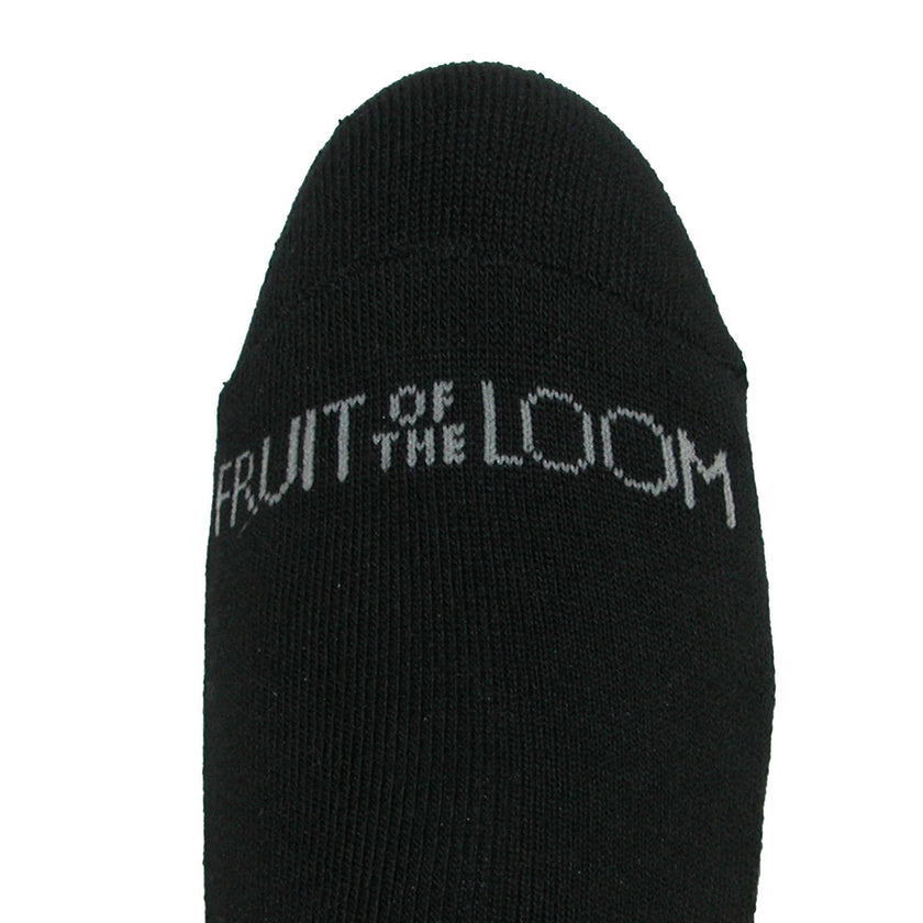 Fruit of the Loom Men's Half Cushion No Show Socks (6 Pair Pack)
