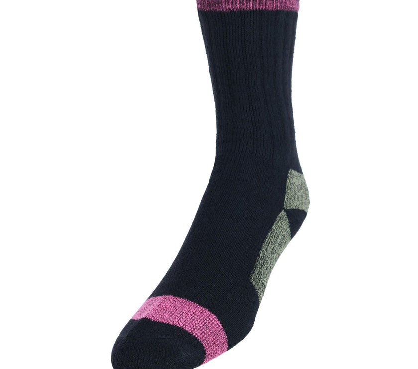 CTM® Men's Wool Blend Crew Socks (2 Pack)