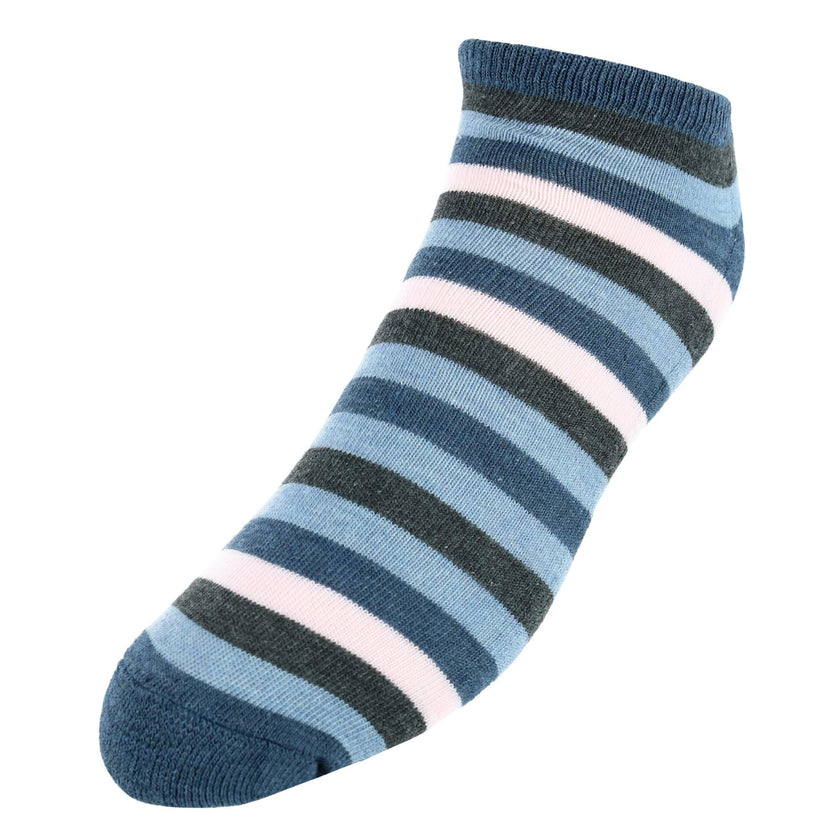 Red White & Crew Men's Striped No Show Socks (3 Pair Pack)