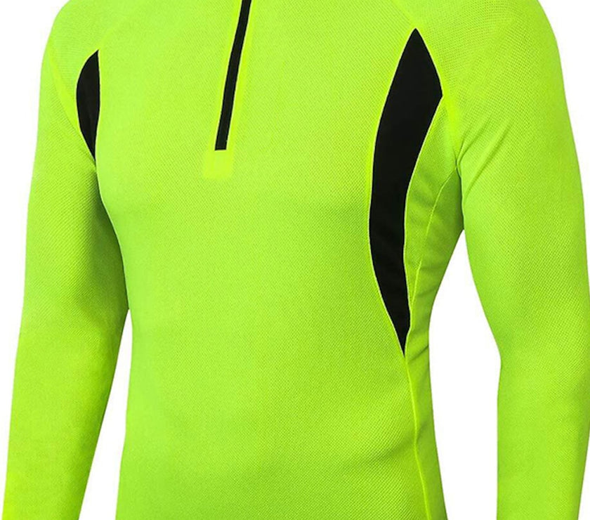 Men's Long Sleeve Cycling Jersey Winter Polyester