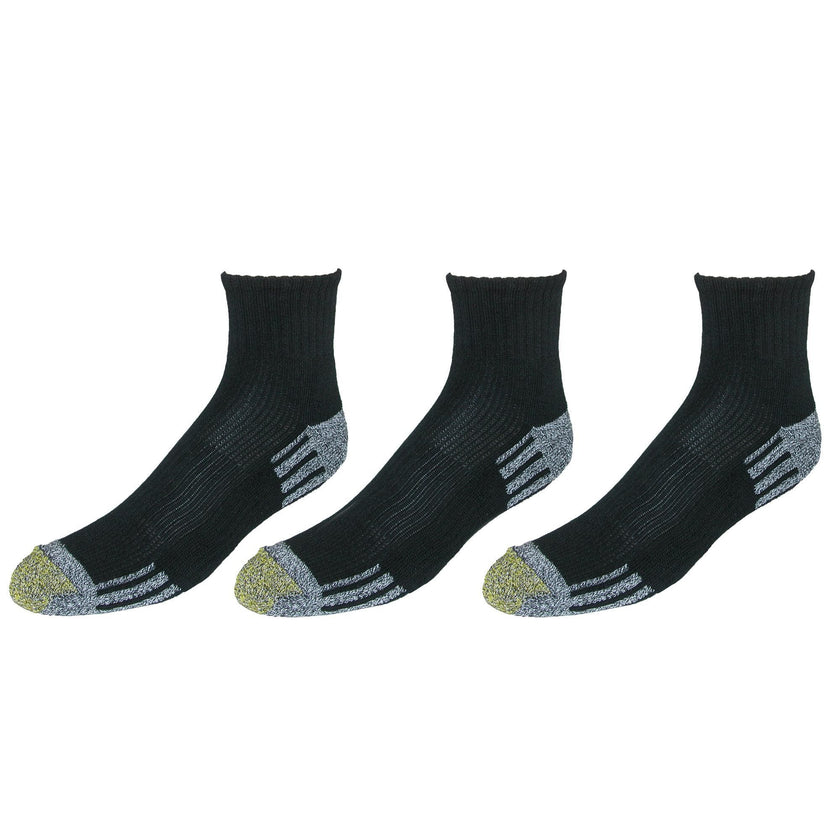 Gold Toe Men's Athletic Outlast Quarter Socks (3 Pair Pack)
