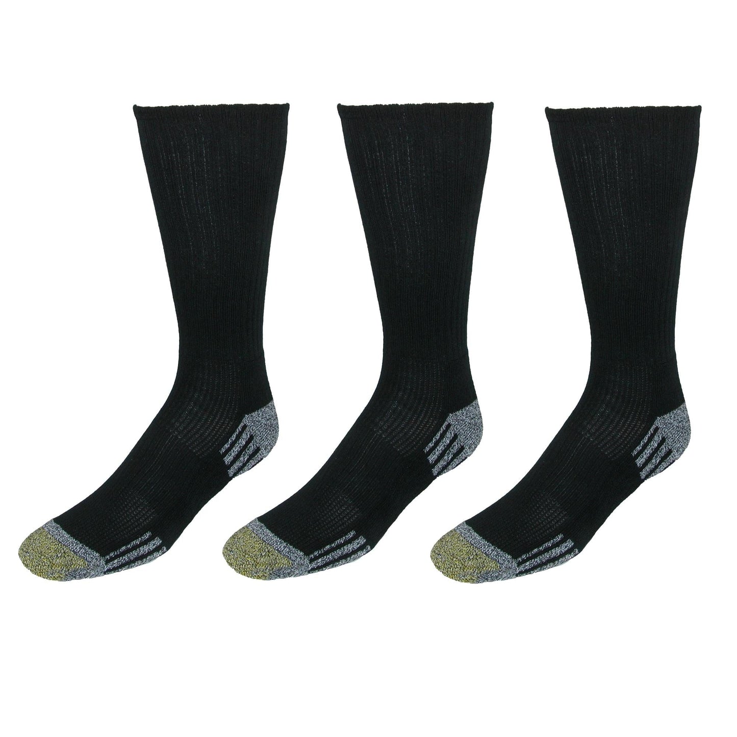Gold Toe Men's Cushioned Sole Outlast Crew Socks (3 Pair Pack)