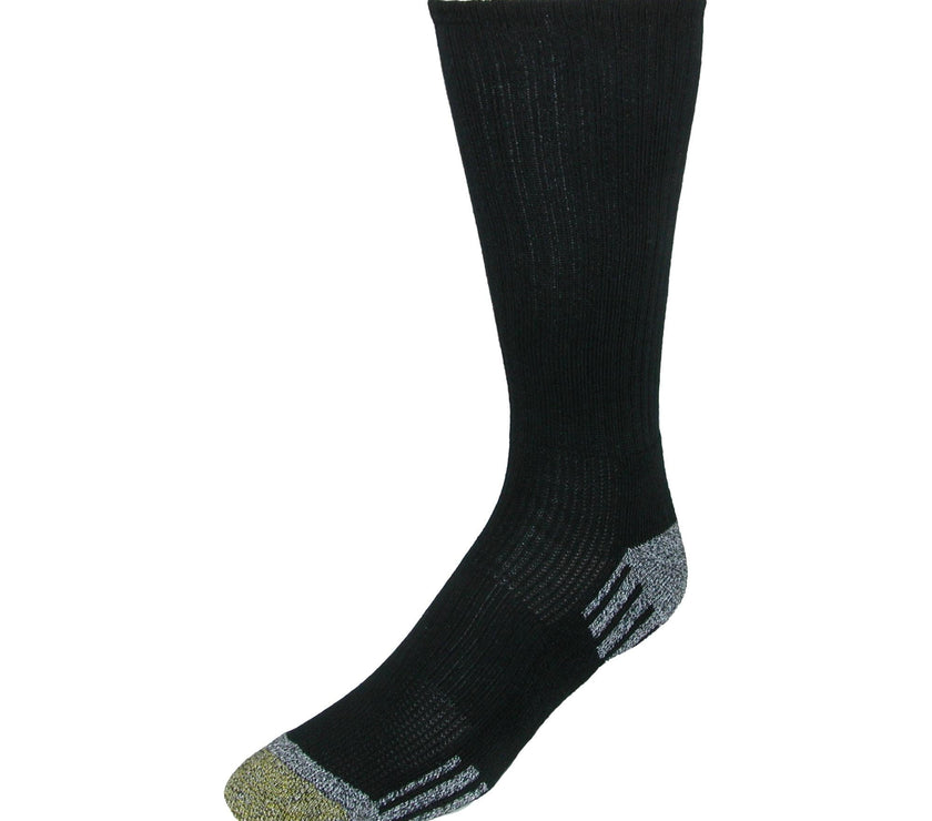Gold Toe Men's Cushioned Sole Outlast Crew Socks (3 Pair Pack)