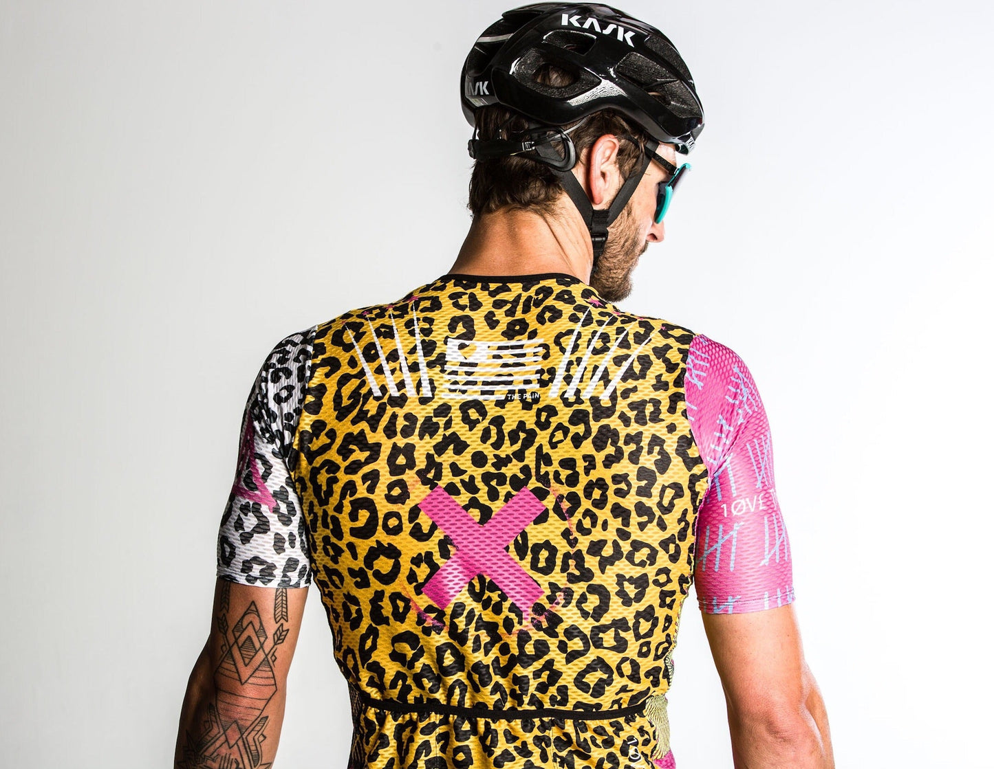 Yellow Leopard Design Professional Quick Dry Cycling Suit