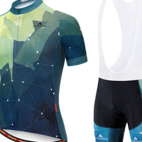 Men's Short Sleeve Cycling Jersey with Bib