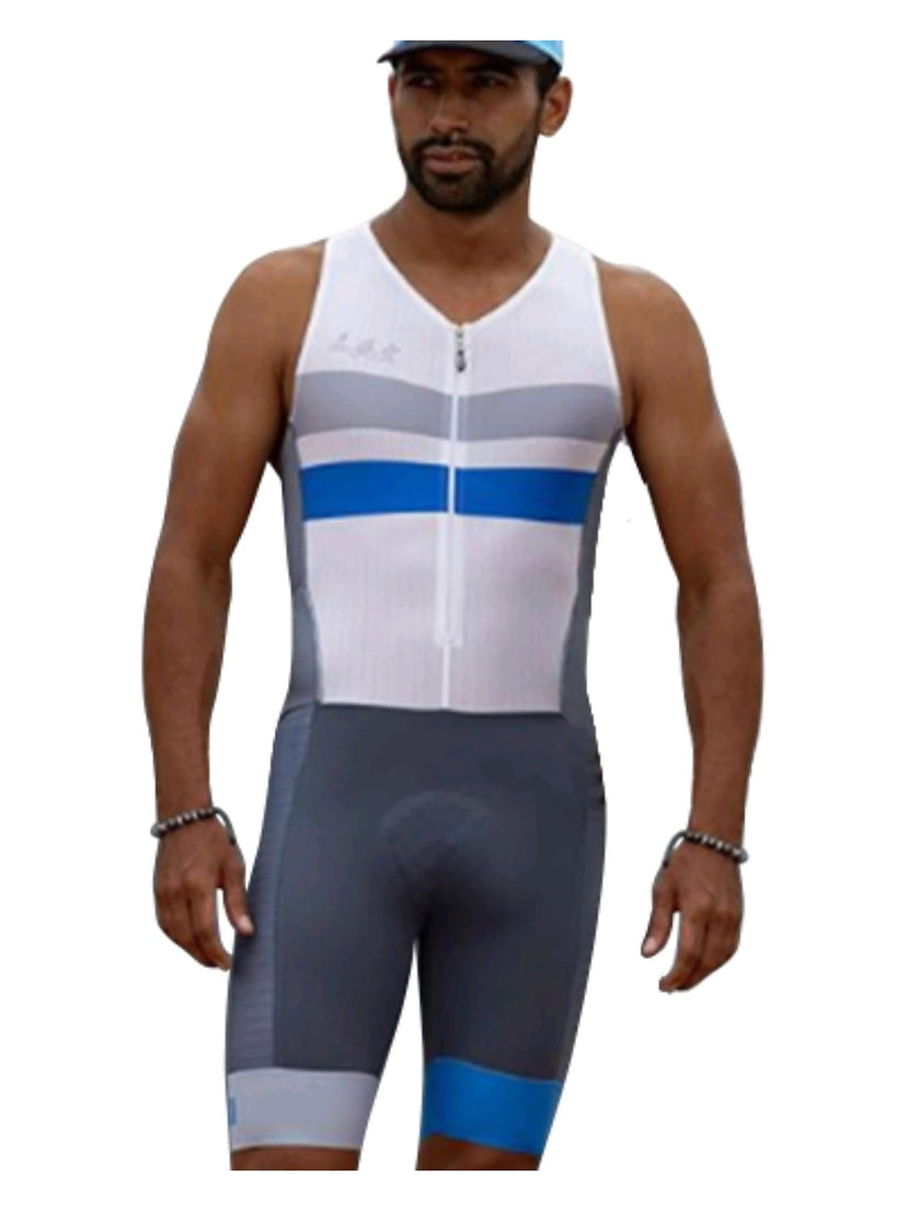 Sleeveless Cycling Jersey with Shorts Triathlon Tri Suit