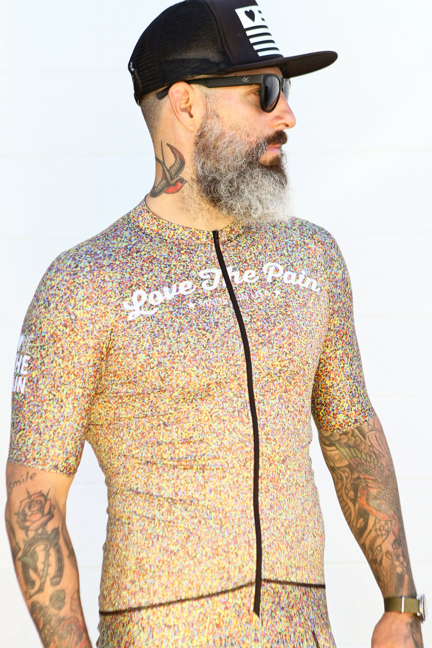 "Pixel" Colorful Mosaic Cycling Jersey Set