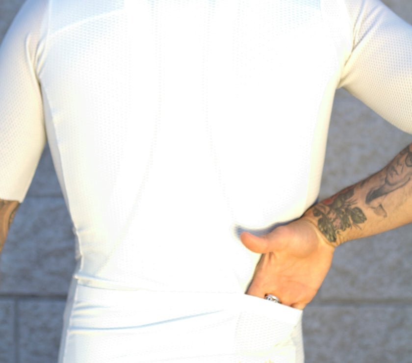 "PAIN'' White Sports Cycling Top Professional Cycling Wear