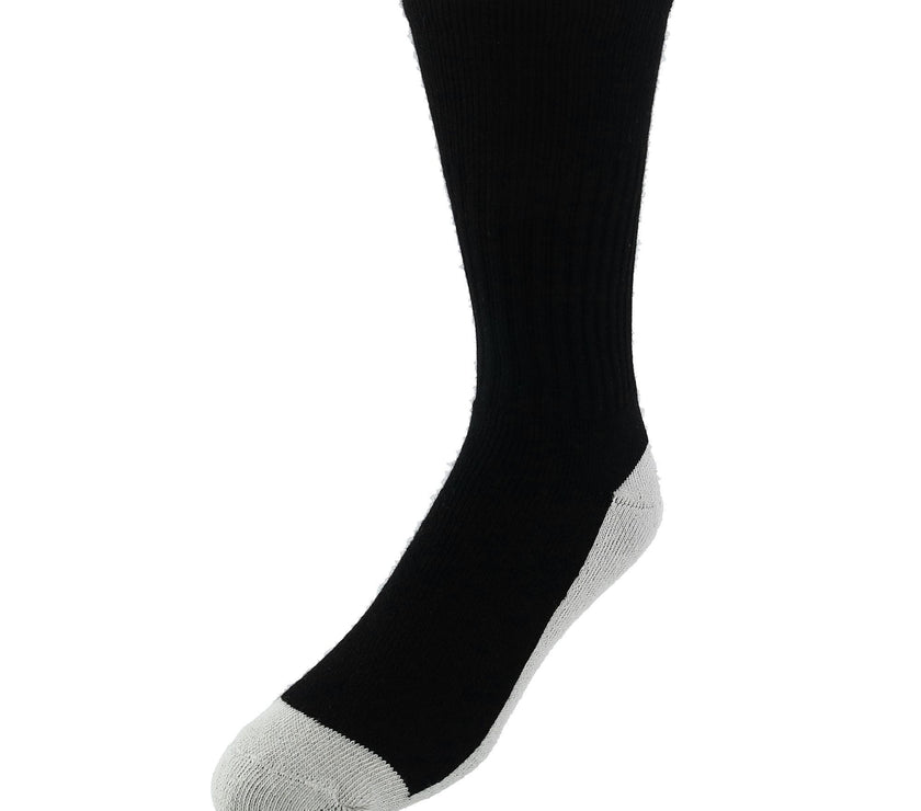 Pro Feet Men's Athletic Health Crew Cotton Blend Socks (3 Pair Pack)