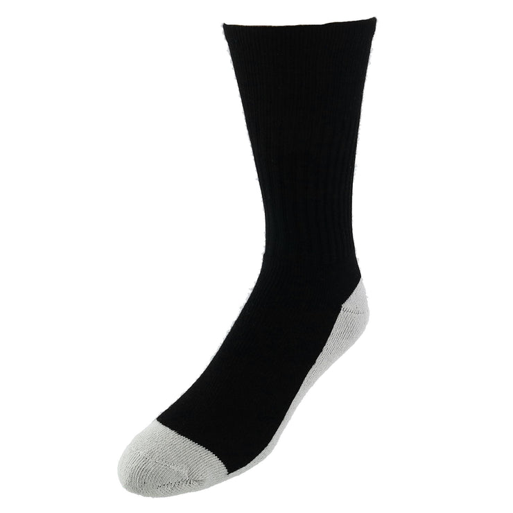 Pro Feet Men's Athletic Health Crew Cotton Blend Socks (3 Pair Pack)