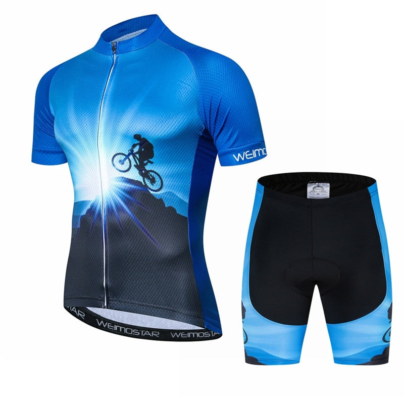 Men Pro Team Bike Clothing Breathable Cycling Jersey