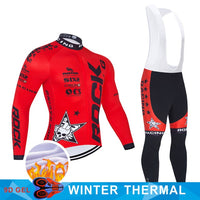 Team Rock Racing Winter Cycling Jersey 9D Bib Set