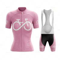 Pink Women Cycling JERSEYS SUIT