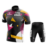 Team STRAVA cycling jersey men cycling set