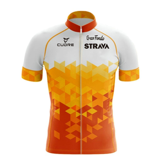 Strava Cycling Jerseys Summer MTB Anti-UV Men Bicycle Jersey Team Bike Jerseys