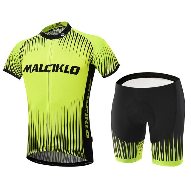 Malciklo Men  Cycling Jersey with Bib