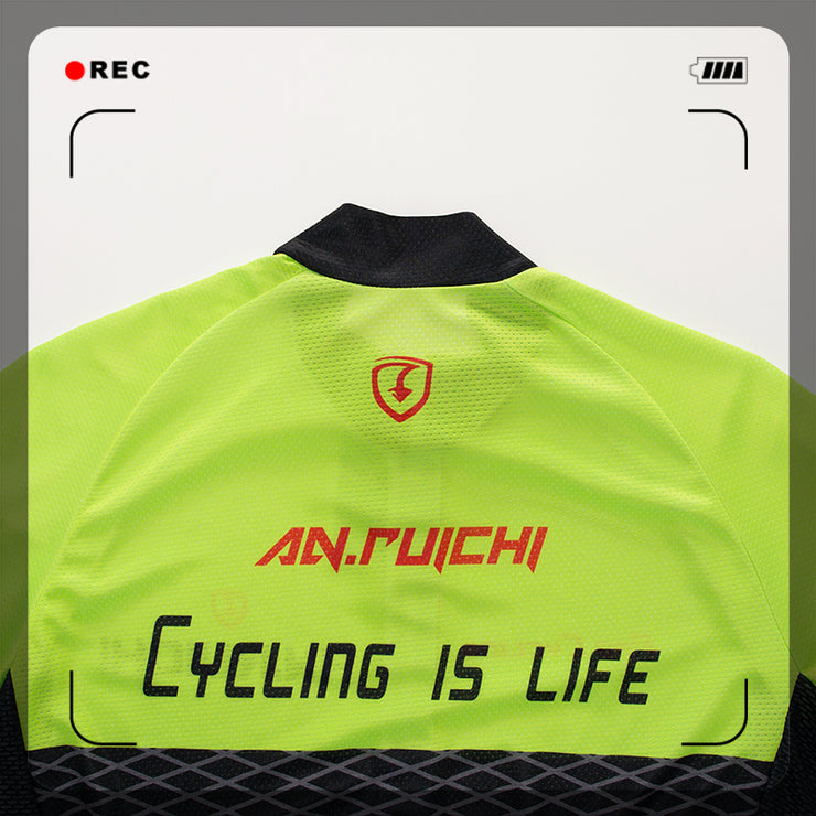Men Long Sleeve Bicycle Cycling Sets Anti-sweat Contrast